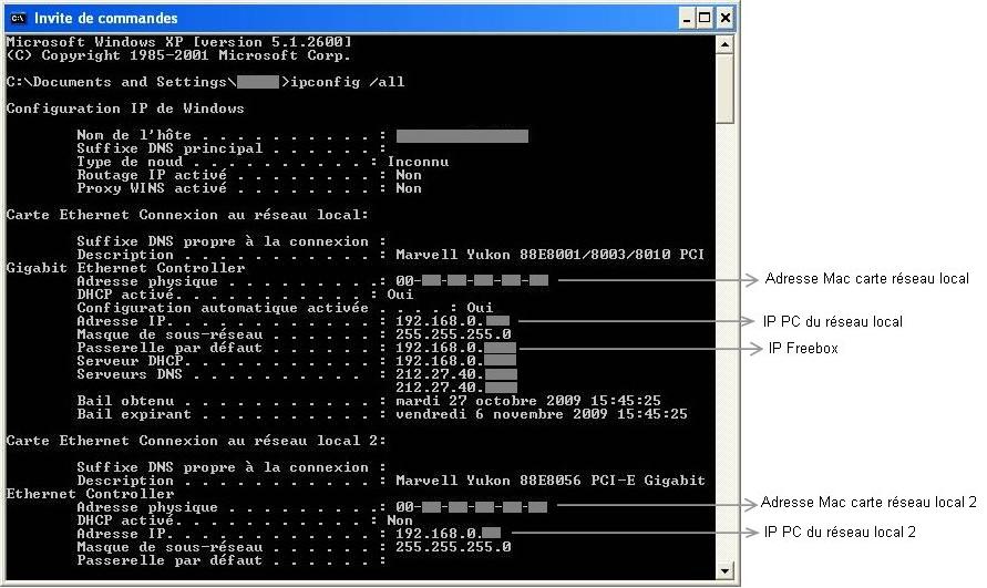 ipconfig