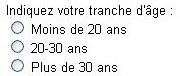 Zones d'options